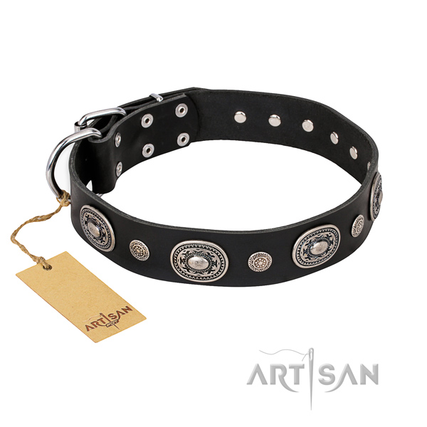 Reliable leather collar made for your pet