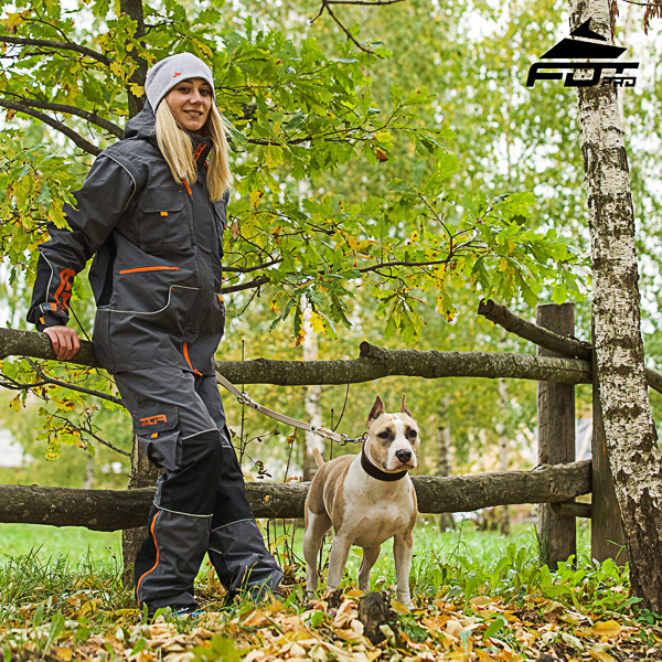 FDT Professional Orange Logo on Unisex Design Pants for Active Dog Training