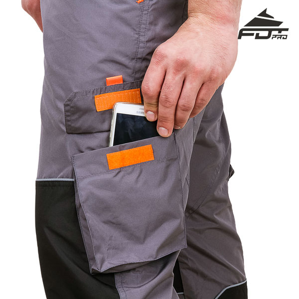 Pro Design Dog Trainer Pants with Comfy Velcro Side Pocket