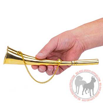 Brass Dog Horn for Training