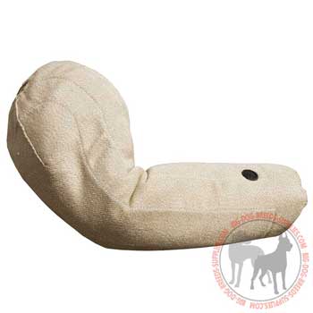 Sleeve bite for dog dirable jute fabric
