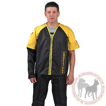 Nylon scratch jacket with removable sleeve