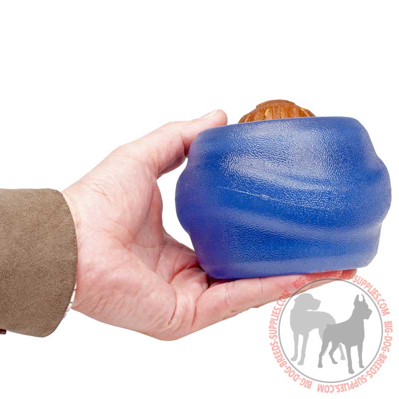 Om Nom Nom' Small Dog Treat Dispenser Toy for Powerful Chewers - Small size