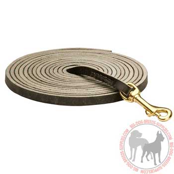 Dog leather leash soft in touch handle