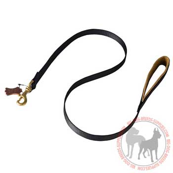 Leash for dogs with brass fittings