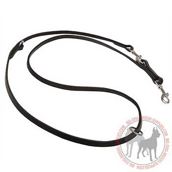 Dog Leather Leash with Corrosion Resistant Hardware